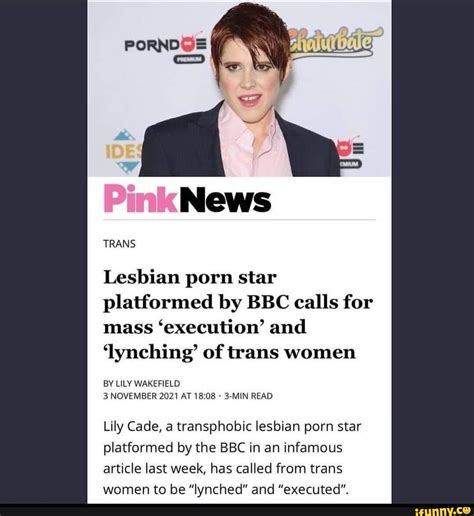 Porndoe A Pinknews Trans Lesbian Porn Star Platformed By Bbc Calls