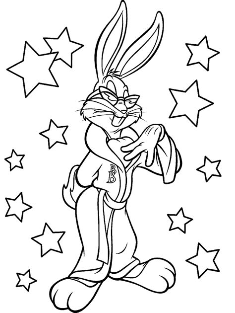 Gambar Free Printable Bugs Bunny Coloring Pages Kids Page Di Rebanas