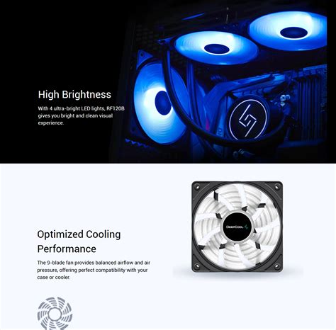 Deepcool Rf B Case Fan Blue Led