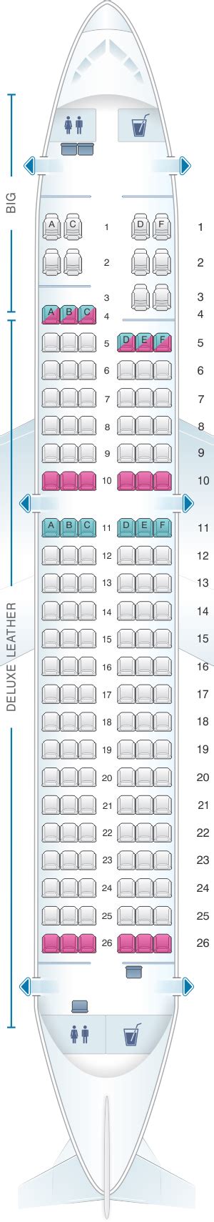 Seat Map Spirit Airlines Airbus A319