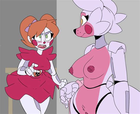Rule 34 Angry Animatronic Anthro Areolae Blush Bowtie Breasts Canine