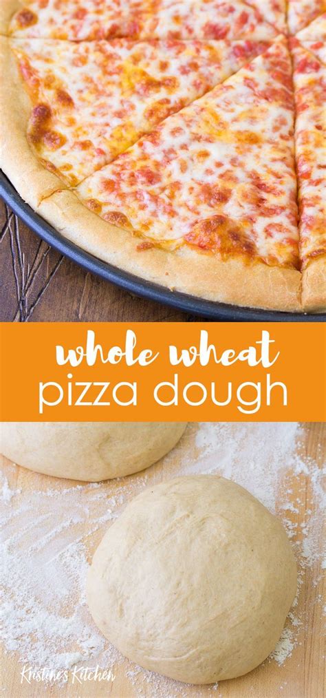 Best Whole Wheat Pizza Dough Whole Wheat Pizza Pizza Dough Recipe Easy Wheat Pizza Dough