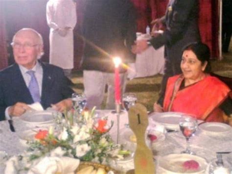 Sushma Swaraj In Pak Meeting With Pm Sharif Talks With Aziz Today