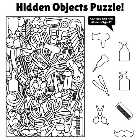 Kindergarten Hidden Objects Worksheets Free Printable Hidden Picture