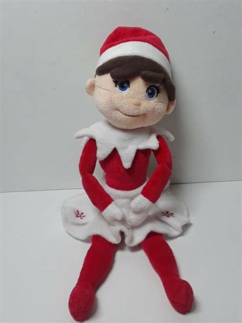 2005 Elf On The Shelf Girl Plush Christmas Soft Doll With Snowflake