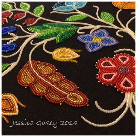 The Floral Apprentice Close Up Picture Jessica Gokey 2014 Seed Bead Art Native American