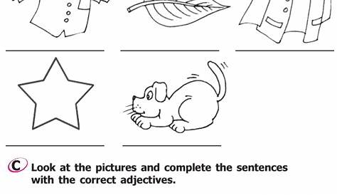 Adjective And Worksheet 2Nd Grade