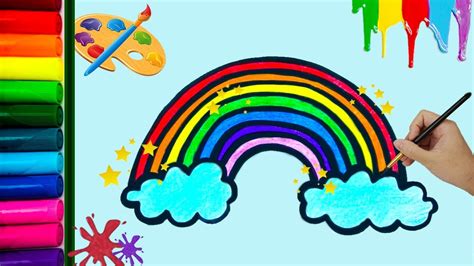 >regenboog kleurplaat | even printen en kleuren maar. Leer om een regenboog te tekenen voor kinderen ...