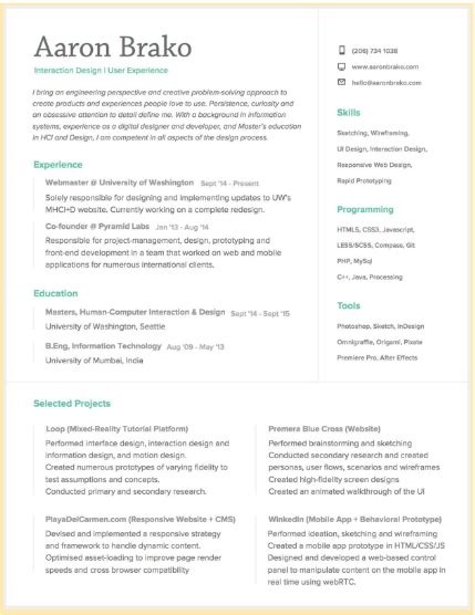 Awesome Real Life Ux Designer Resumes For