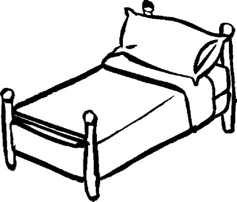 Bed Objects Free Printable Coloring Pages