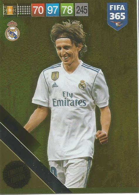Trading Cards Luka Modric Panini Fifa 365 2019 Edition Gold