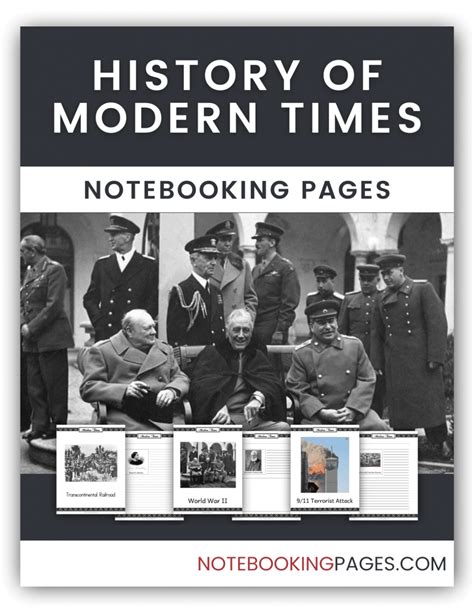 History Of Modern Times Notebooking Pages