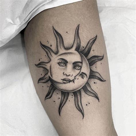 Sun And Moon Tattoos Meaning And 47 Best Design Ideas In 2021 Moon