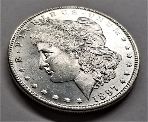 1897 P Ms63 Pl Morgan Silver Dollar