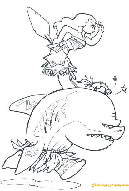 Moana Dreamworks Coloring Page Free Printable Coloring Pages