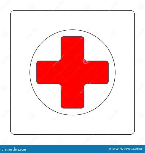Logotipo De La Cruz Roja Fotografía Editorial Ilustración De Primero