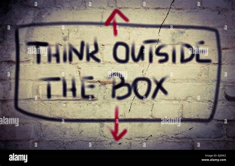 Think Outside The Box Concept Stock Photo Alamy