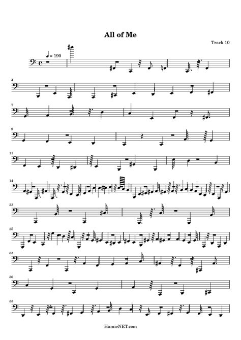 All Of Me Sheet Music All Of Me Score Hamienet Com