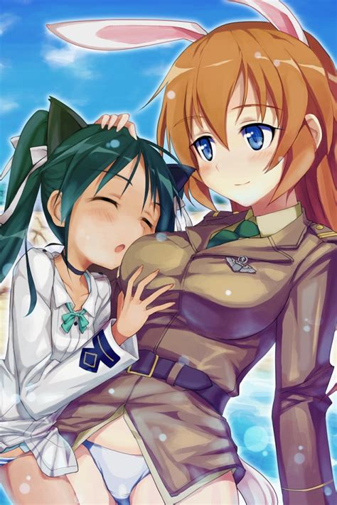 strike witches francesca lucchini charlotte e yeager 640x960 3