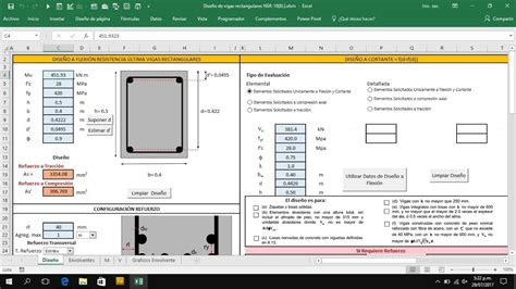 Plantilla Excel Para El Predimensionamiento De Vigas Y Columnas