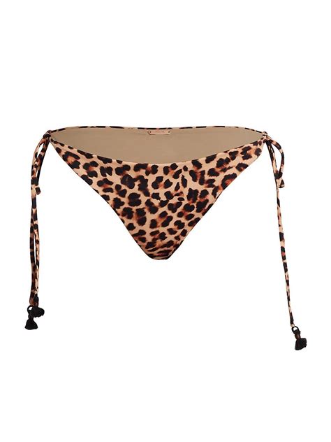 Buy Johanna Ortiz Azabache Print Bikini Bottom Leopard At 70 Off