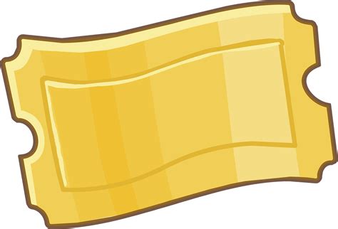 Blank Golden Ticket Group Transparent Ticket Clipart Png Download