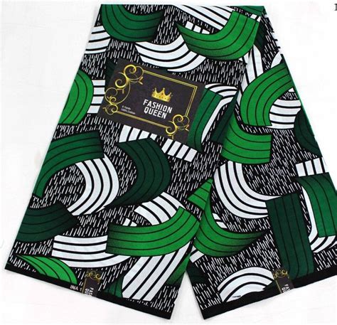 Green And Black African Fabric African Prints African Etsy Afrika