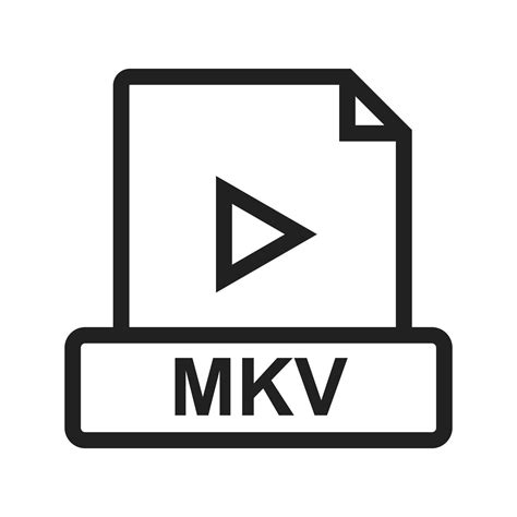 Mkv Line Icon 7714781 Vector Art At Vecteezy