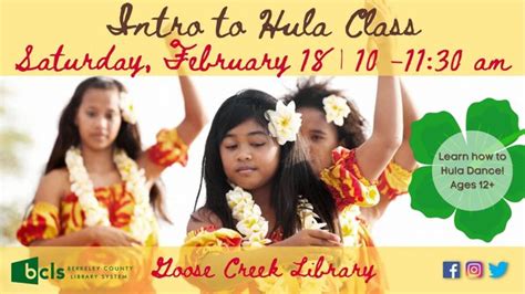 Intro To Hula Returning To Goose Creek Library On Saturday Site Name