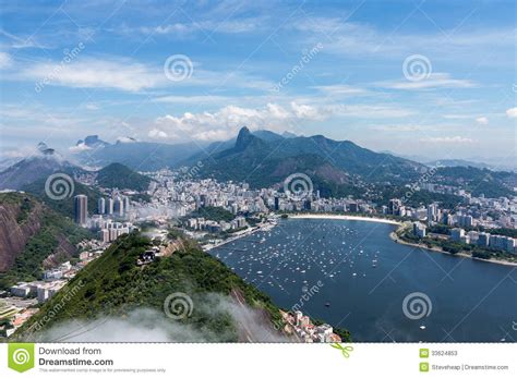 Harbor And Skyline Of Rio De Janeiro Brazil Stock Image Image Of