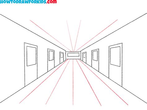 How To Draw A Hallway Easy Drawing Tutorial For Kids