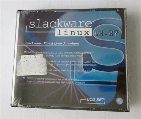Slackware Linux 1337 6cd 6 Cd Set Upgraded Modular X11