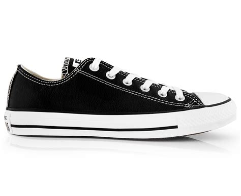 Converse Unisex Chuck Taylor All Star Low Top Leather Sneakers Black