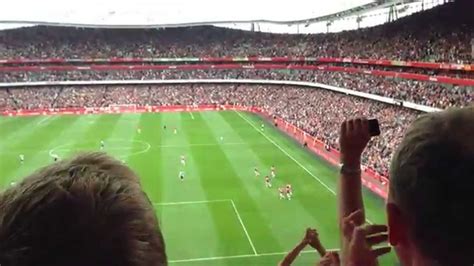 Arsenal Vs Aston Villa 1 3 2013 Emirates Stadium The Clock End