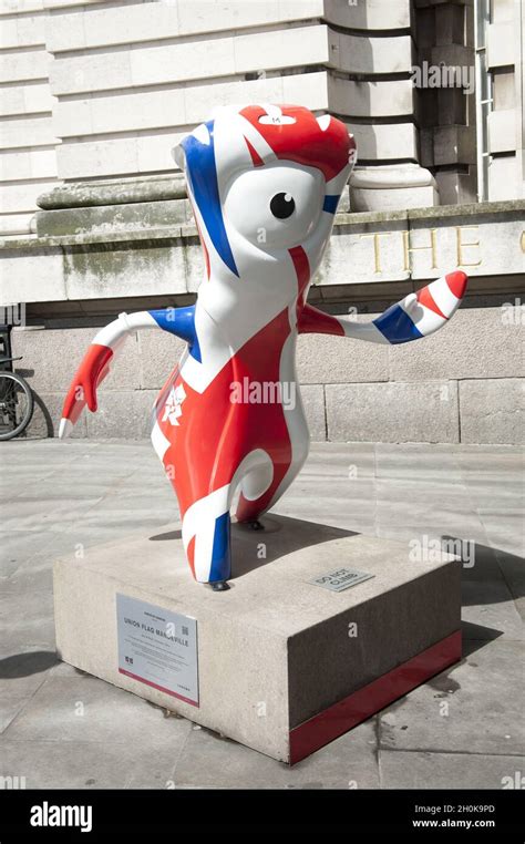 General View Of Wenlock The London Olympics Mascot London Stock