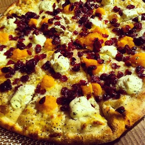 Butternut Squash Ricotta And Cranberry Pizza From Otto Pizza In