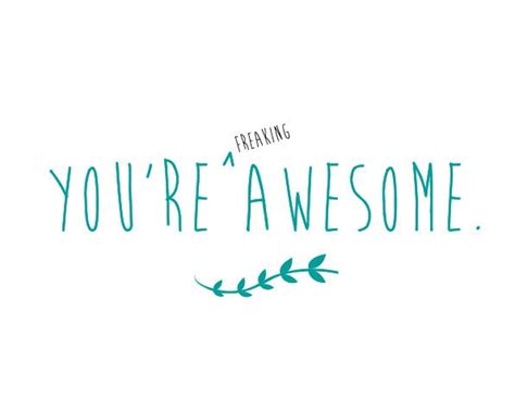 Youre Freaking Awesome Card 55 In X 425 In
