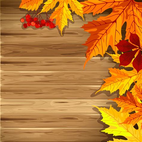 Wooden Fall Background With Leaves Gallery Yopriceville High