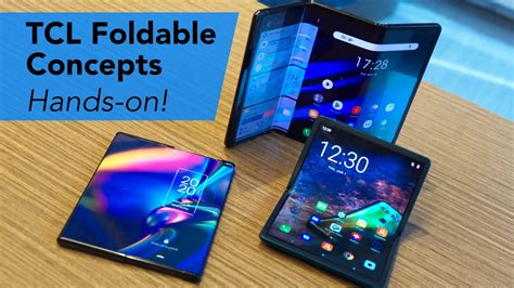 Tcl Foldable Concepts First Look A Tri Fold Tablet And A Rollable