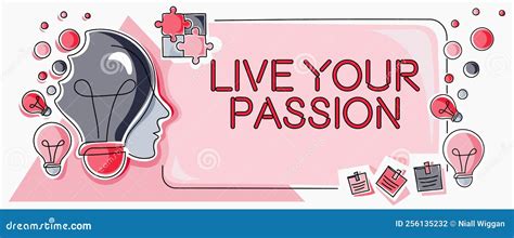 Inspiration Zeigen Zeichen Leben Ihre Leidenschaft Zu Tun, Etwas, Die