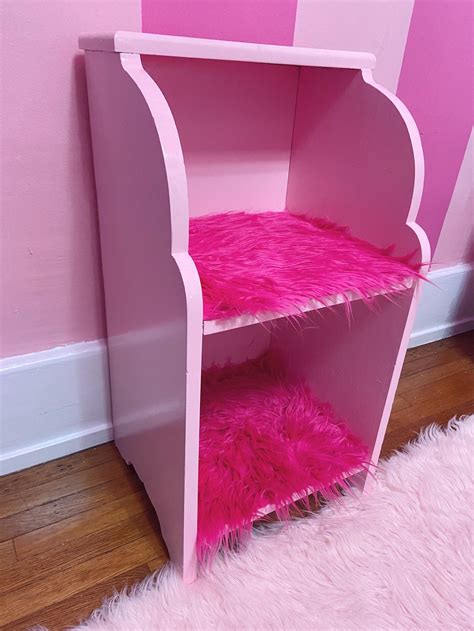 Pink Bookcasepink Furniturekids Bedroompink Bookshelfkids Etsy