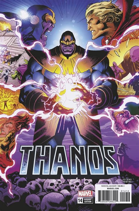 Thanos 14 2018 2nd Printing Variant Cover By Geoff Shaw Avengers