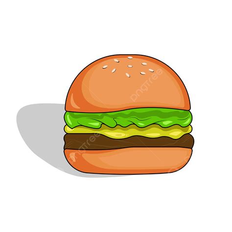 Delicious Cartoon Burgers Vector Vecto Burger Delicious Delicous