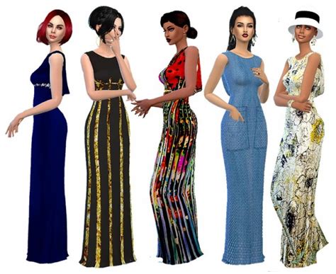 Dreaming 4 Sims Independence Day Gown Sims 4 Downloads
