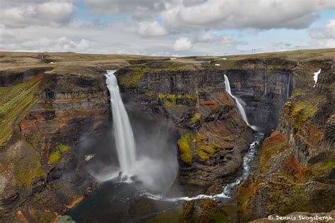 7540 Haifoss And Granni Waterfalls Iceland Dennis Skogsbergh