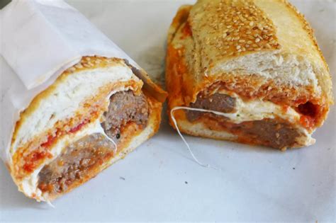 This Sietsema Favorite Meatball Parm Sandwich Is Herby Overstuffed And Sized For Two