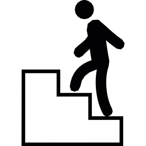 Man Climbing Stairs Vector Svg Icon Svg Repo