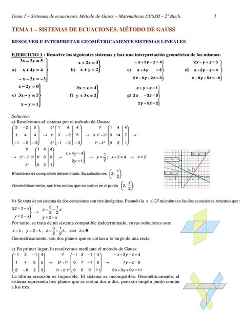 Ejerciciosresueltos De Álgebra Lineal Aplicada Ecuaciones Sistema