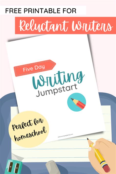 How To Encourage Kids To Write With A Free Printable Jumpstart In 2022