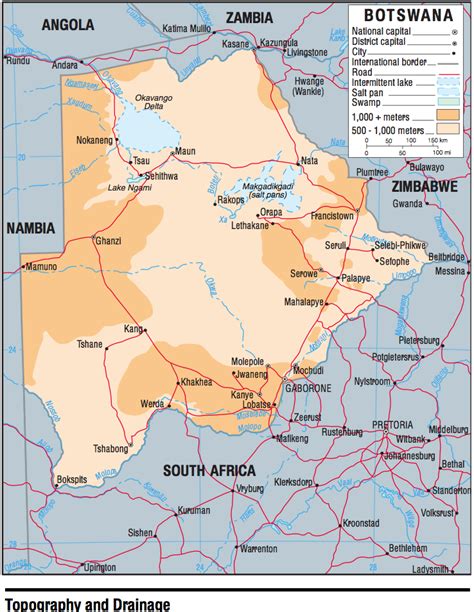 Botswana Maps Perry Castañeda Map Collection Ut Library Online